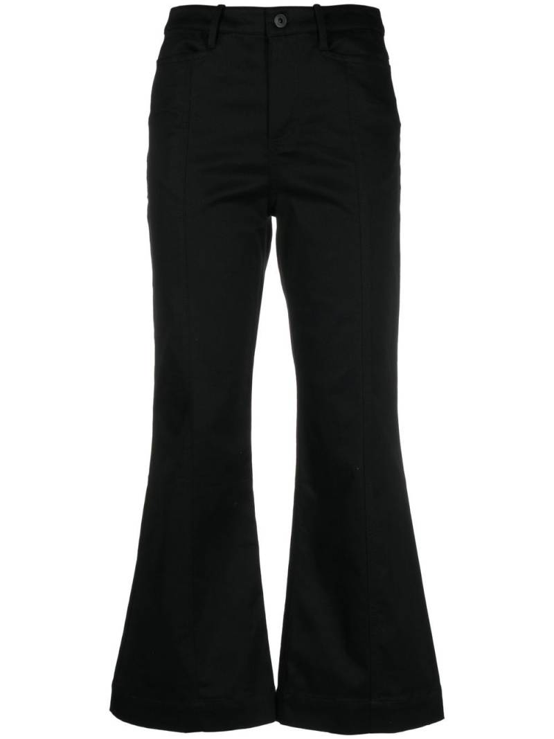 Proenza Schouler White Label cropped flared trousers - Black von Proenza Schouler White Label