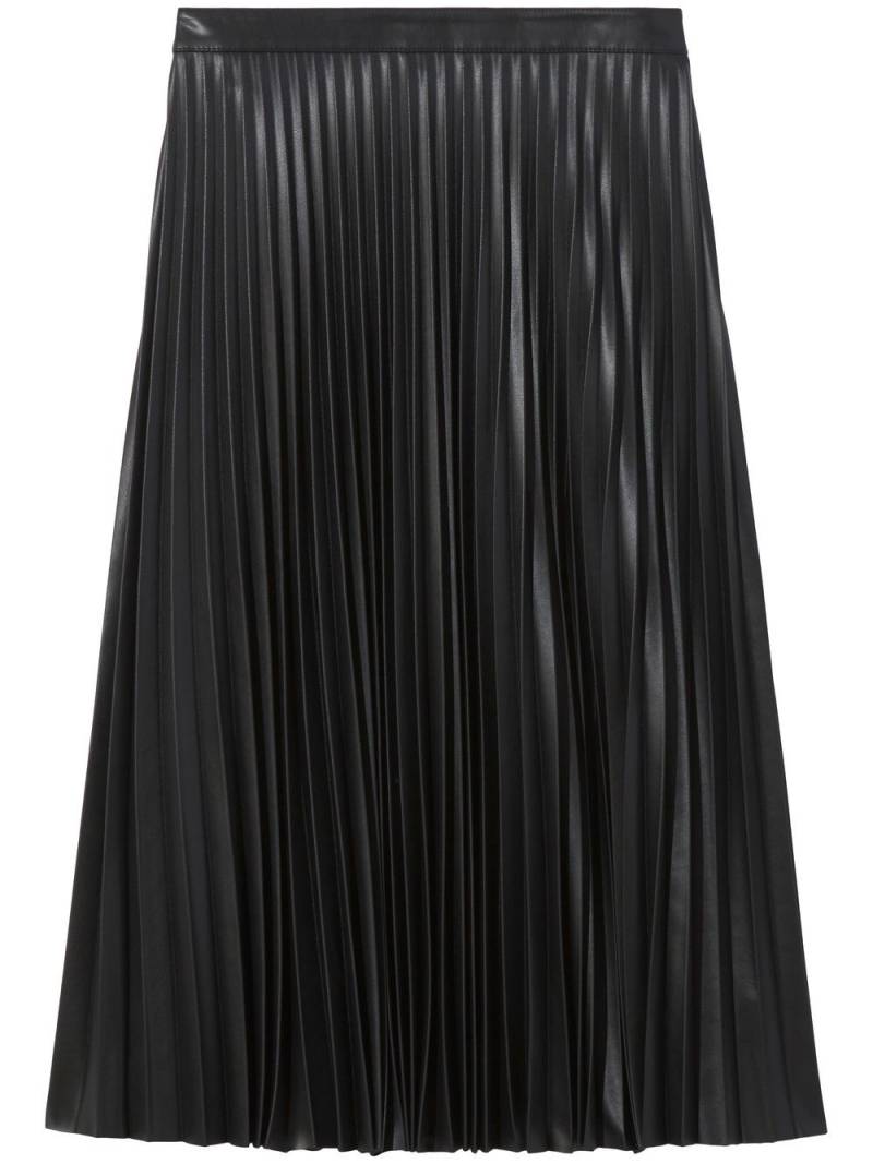 Proenza Schouler White Label faux-leather pleated skirt - Black von Proenza Schouler White Label