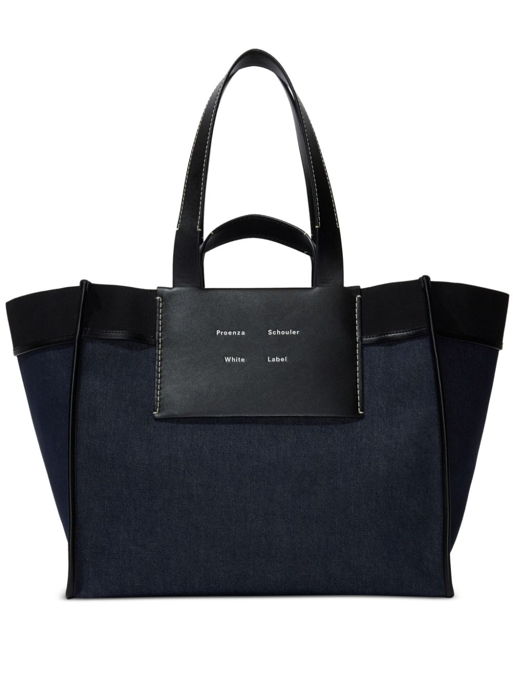 Proenza Schouler White Label large Morris denim tote bag - Blue von Proenza Schouler White Label