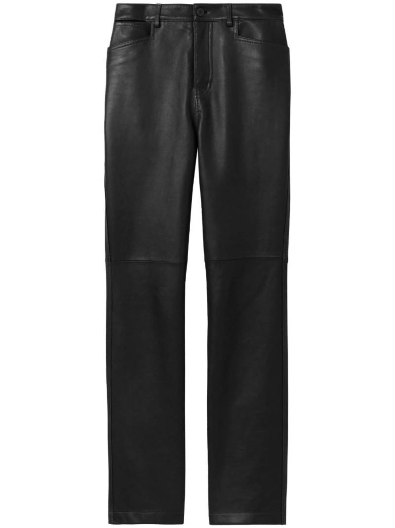 Proenza Schouler White Label leather straight-leg trousers - Black von Proenza Schouler White Label