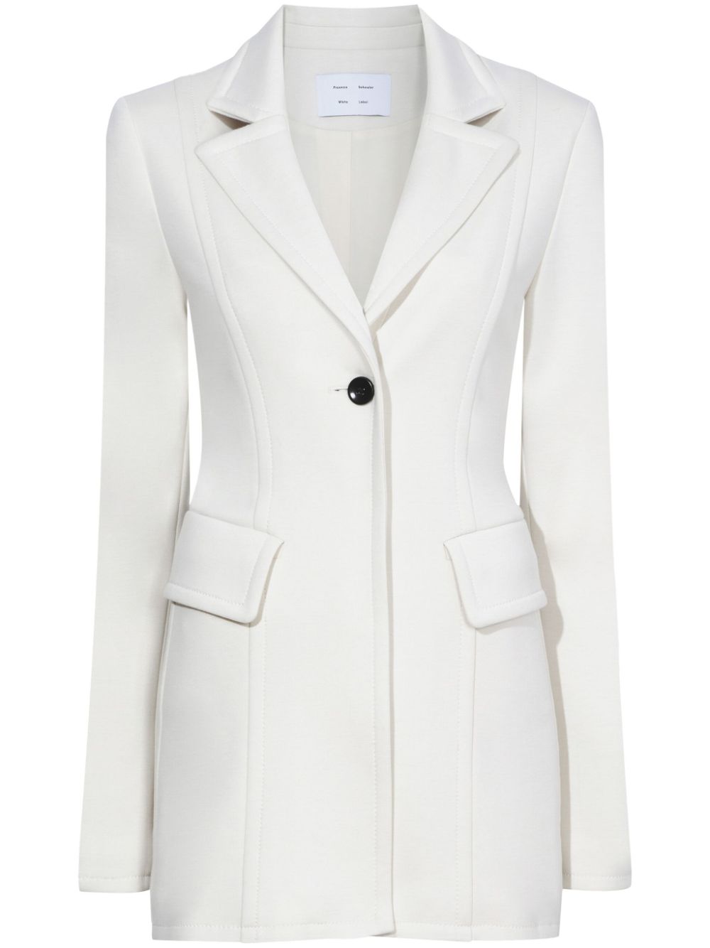 Proenza Schouler White Label notched-collar long blazer