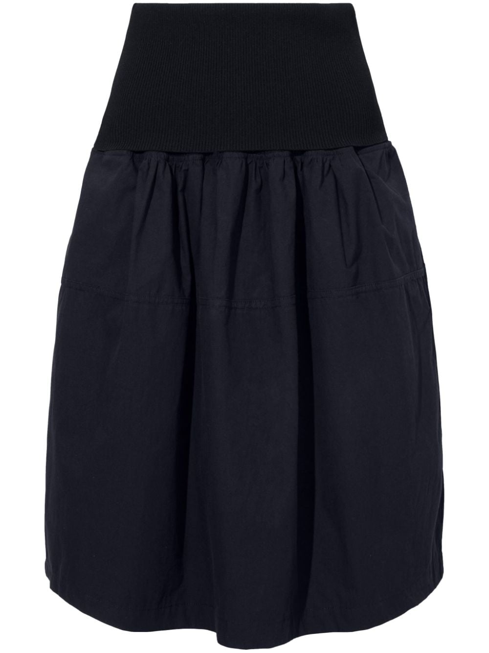 Proenza Schouler White Label pleated cotton skirt - Black von Proenza Schouler White Label