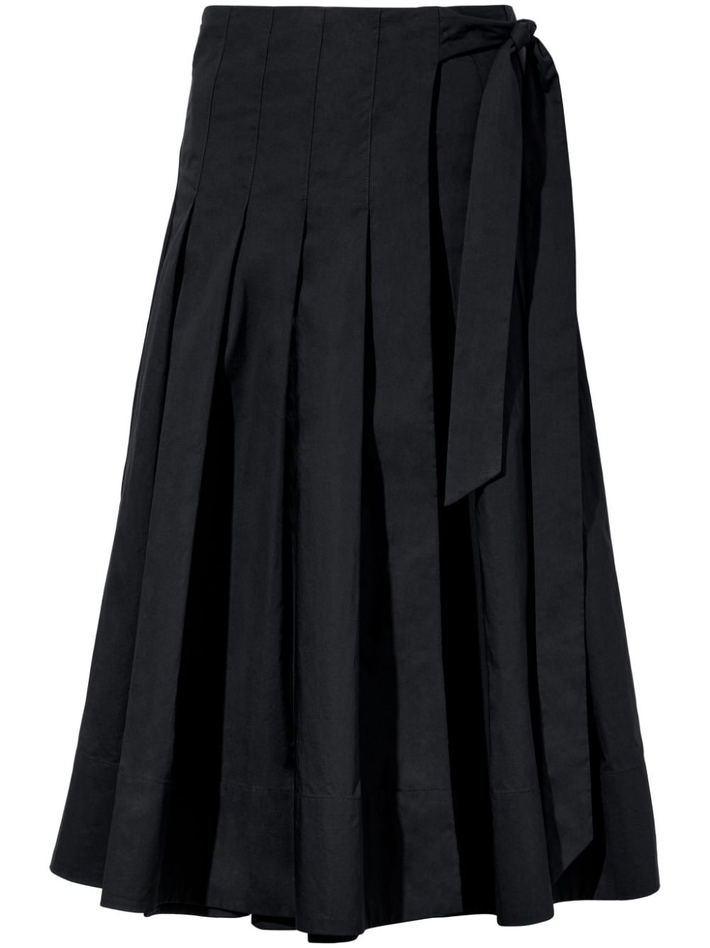 Proenza Schouler White Label pleated wrap midi skirt - Black von Proenza Schouler White Label