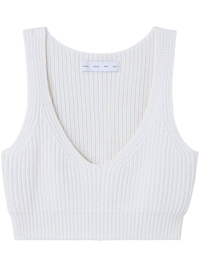 Proenza Schouler White Label ribbed-knit cotton top von Proenza Schouler White Label