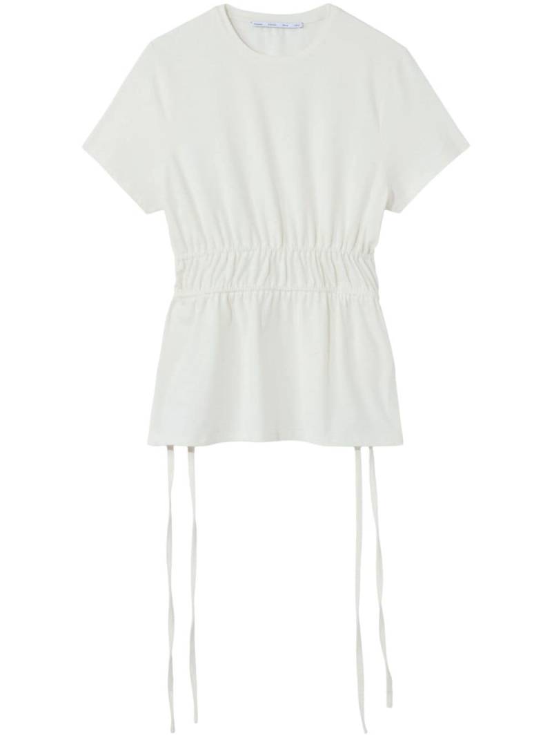 Proenza Schouler White Label ruched-detail lace-up T-shirt von Proenza Schouler White Label