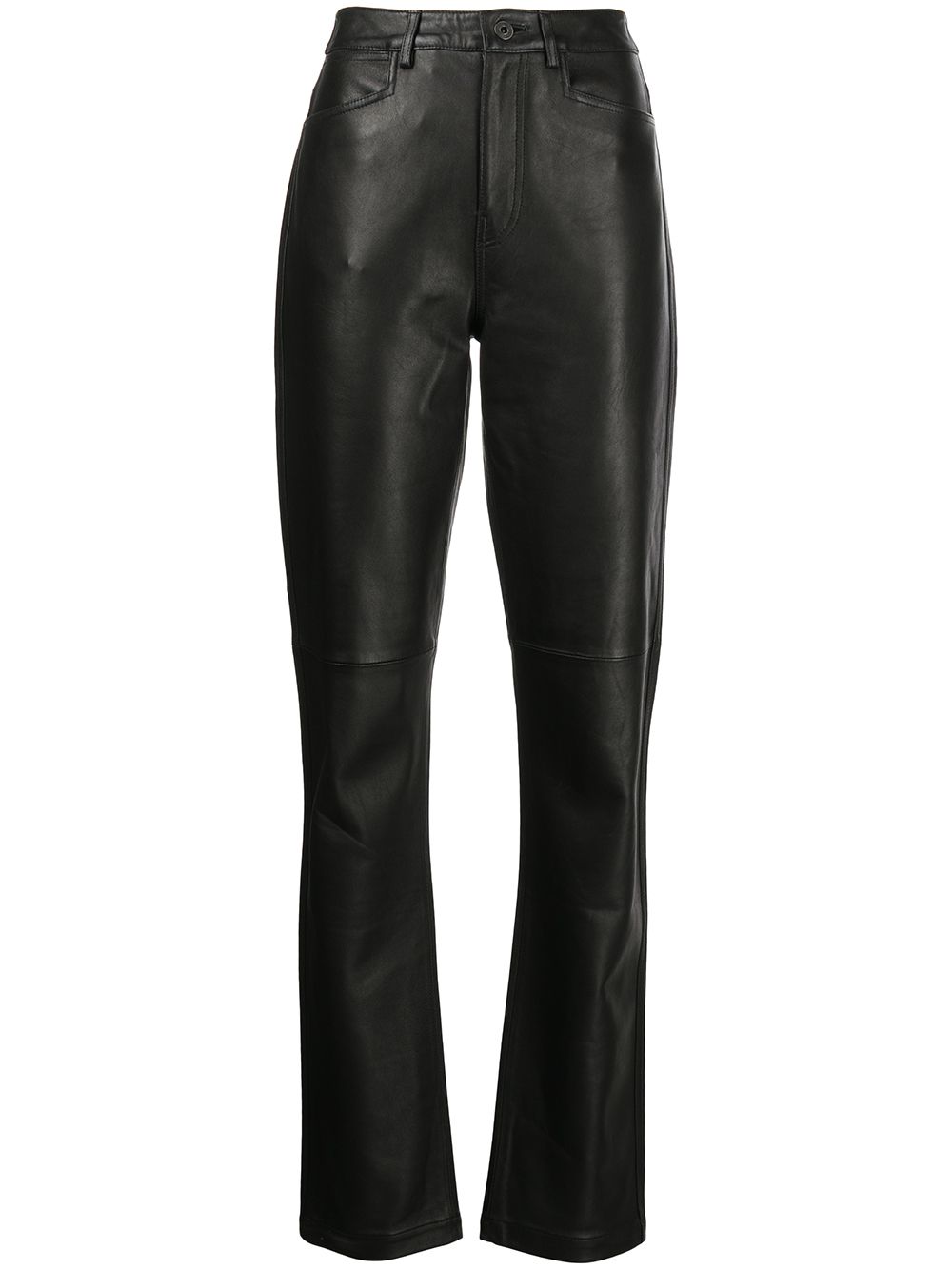 Proenza Schouler White Label straight-leg leather trousers - Black von Proenza Schouler White Label