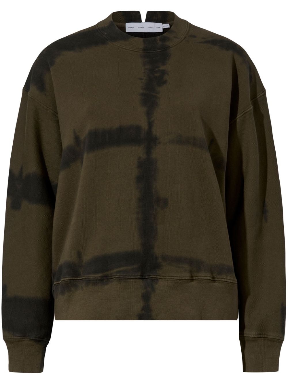 Proenza Schouler White Label tie-dye print cotton sweatshirt - Green von Proenza Schouler White Label