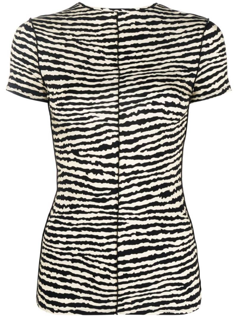 Proenza Schouler White Label zebra-print T-shirt - Black von Proenza Schouler White Label