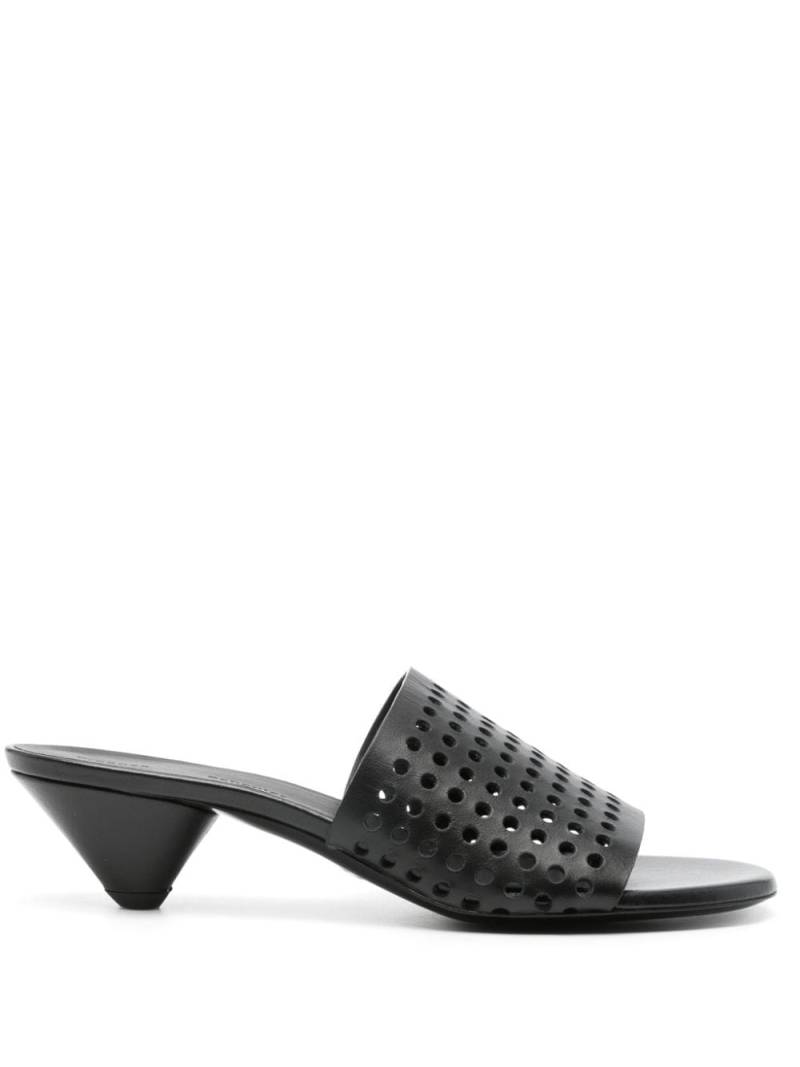 Proenza Schouler 50mm perforated leather mules - Black von Proenza Schouler