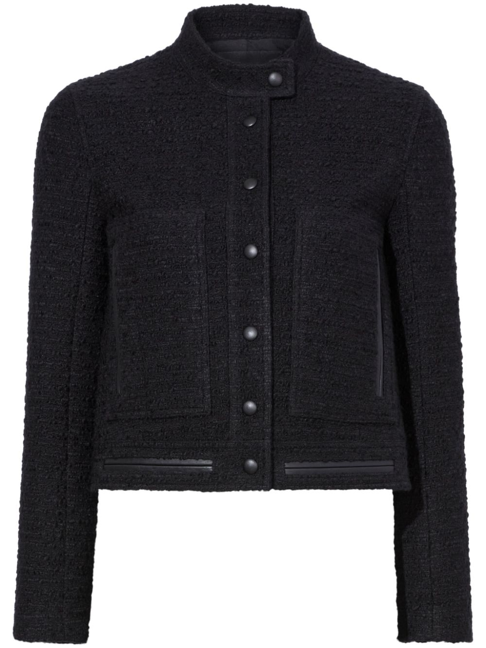 Proenza Schouler Alice press-stud tweed jacket - Black von Proenza Schouler