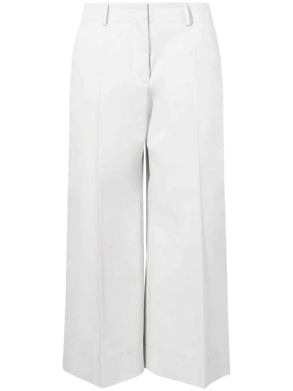 Proenza Schouler Amara Cotton Twill Trousers - Neutrals von Proenza Schouler