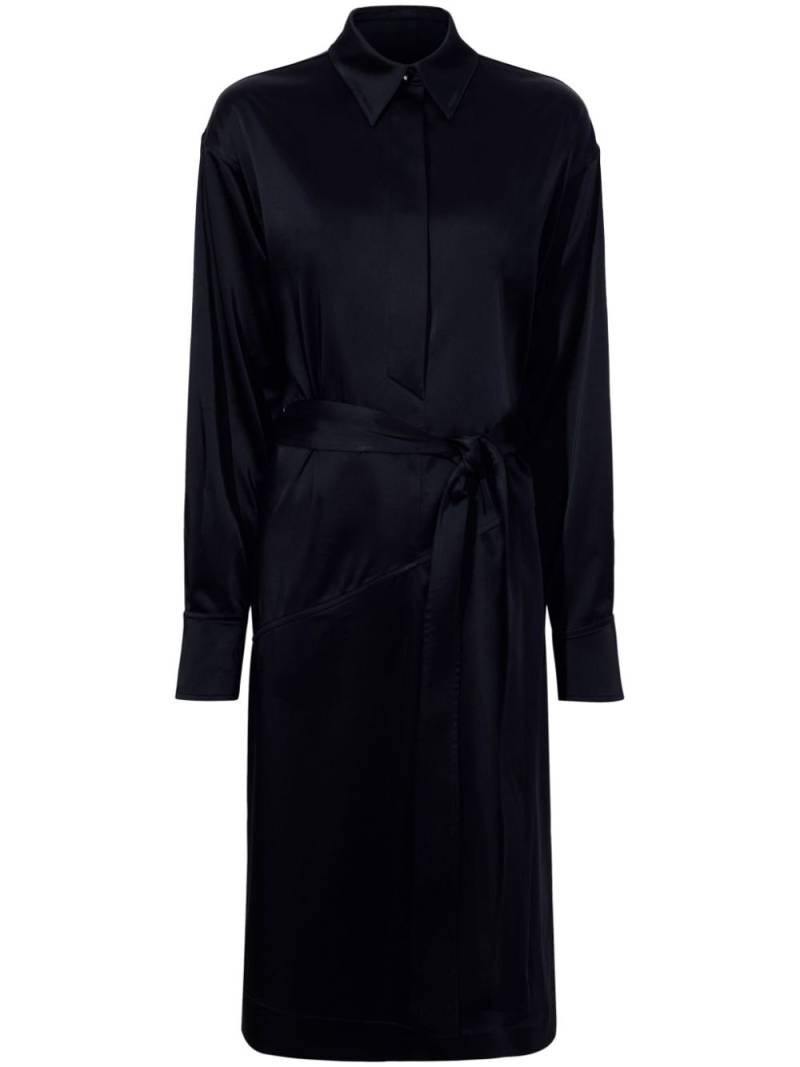 Proenza Schouler Andy satin midi dress - Black von Proenza Schouler