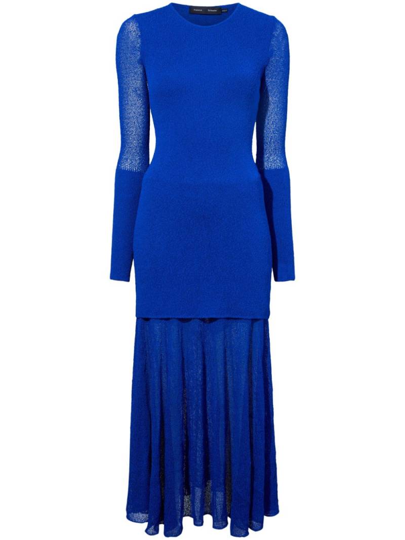 Proenza Schouler Anita fine-knit maxi dress - Blue von Proenza Schouler