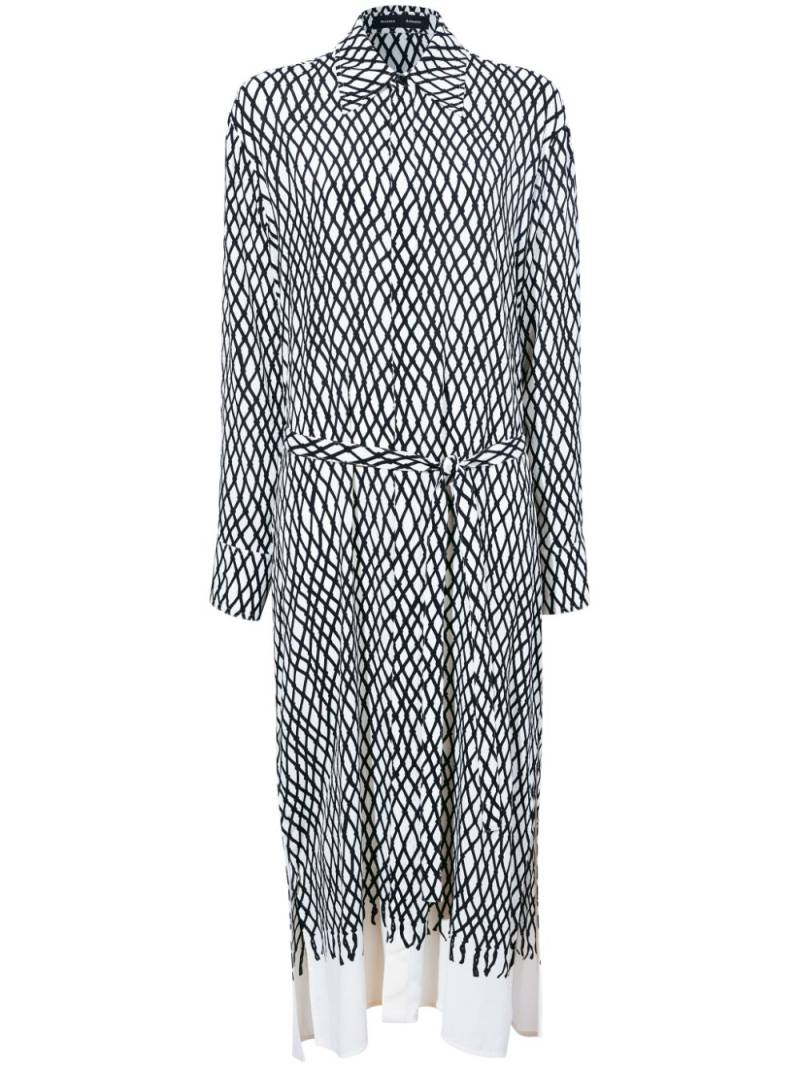 Proenza Schouler Bailey printed shirt dress - White von Proenza Schouler