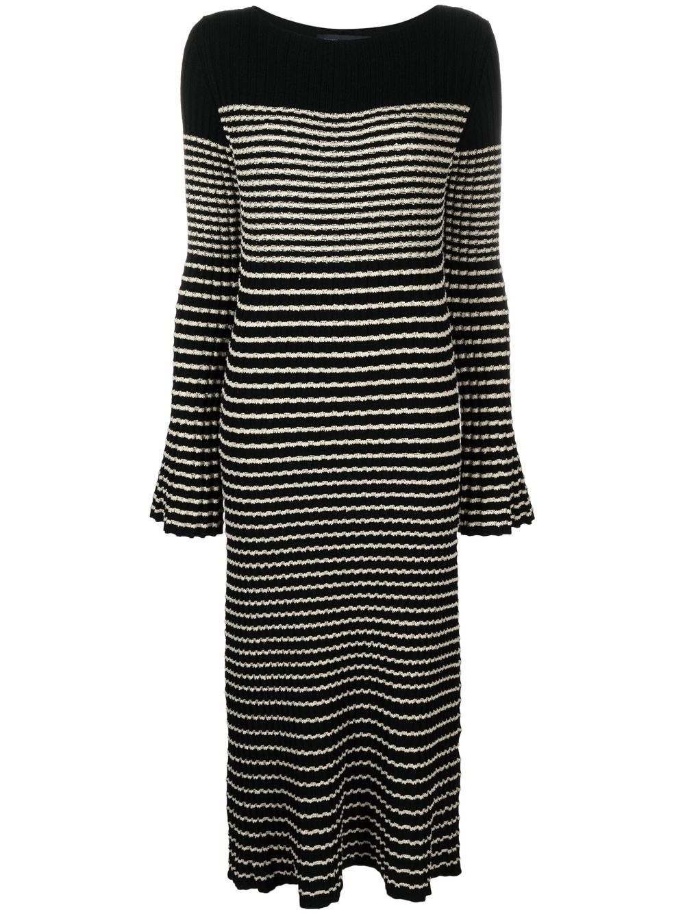 Proenza Schouler striped bouclé knit dress - Black von Proenza Schouler