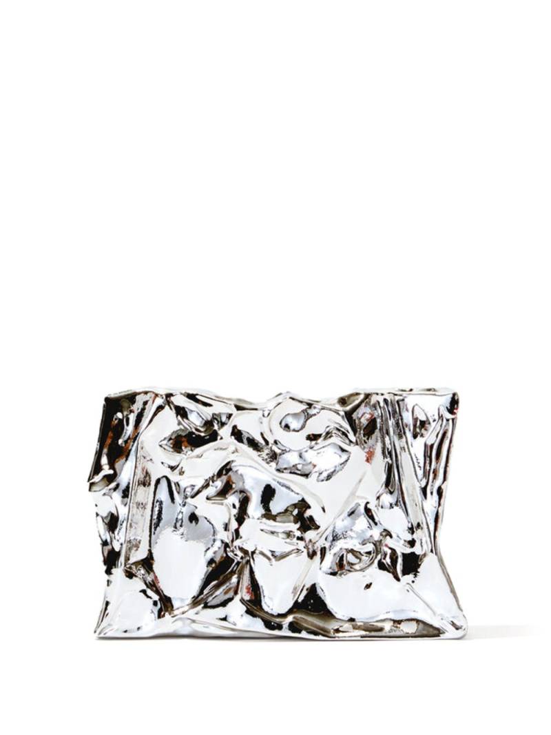 Proenza Schouler Crush clutch bag - Silver von Proenza Schouler