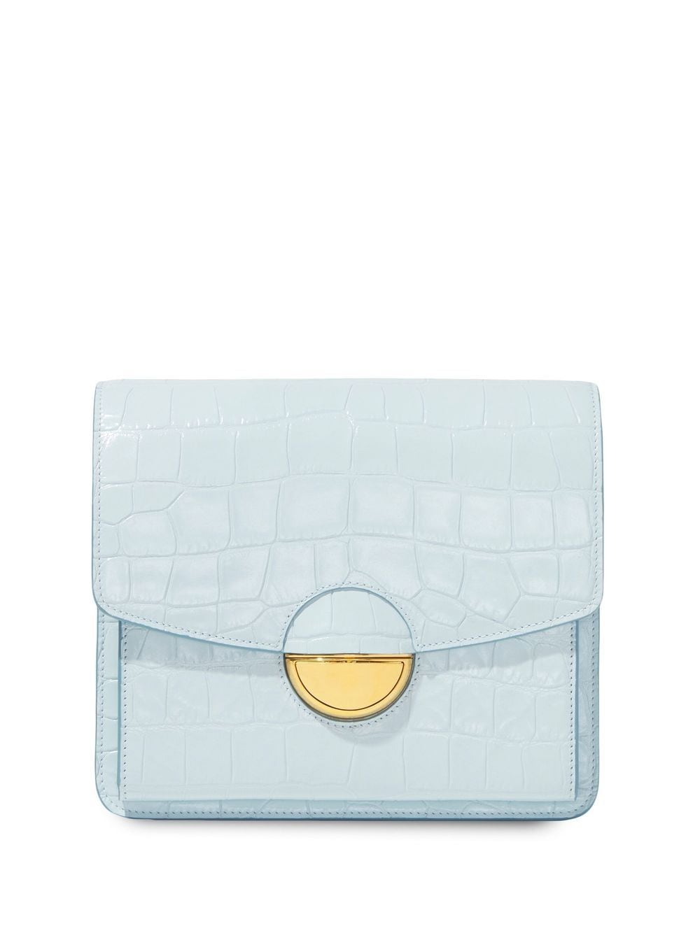 Proenza Schouler Dia day crocodile-effect shoulder bag - Blue von Proenza Schouler