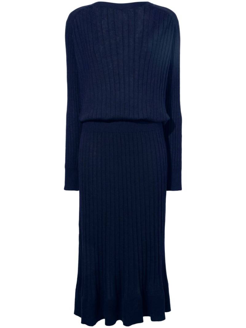 Proenza Schouler Eden ribbed-knit midi dress - Blue von Proenza Schouler