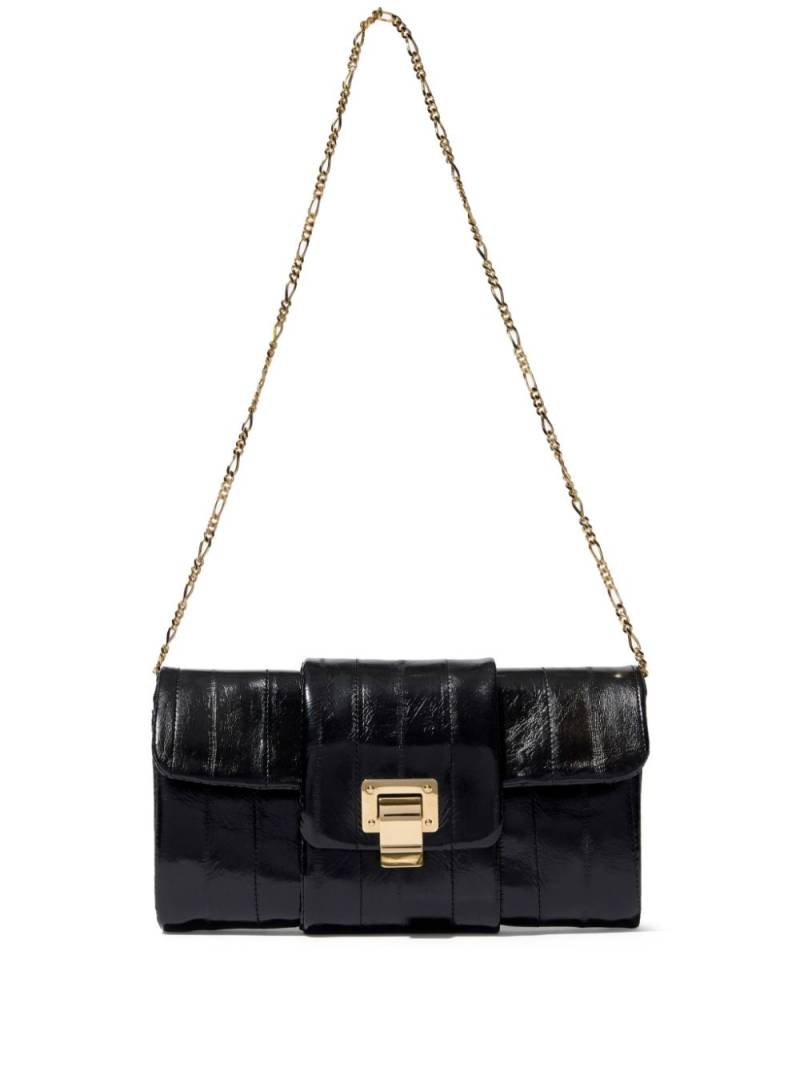 Proenza Schouler Flip leather clutch bag - Black von Proenza Schouler