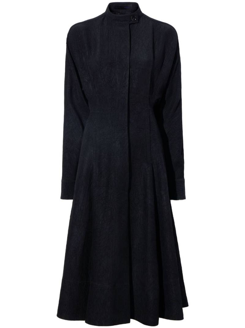 Proenza Schouler Flou crinkled shirtdress - Black von Proenza Schouler