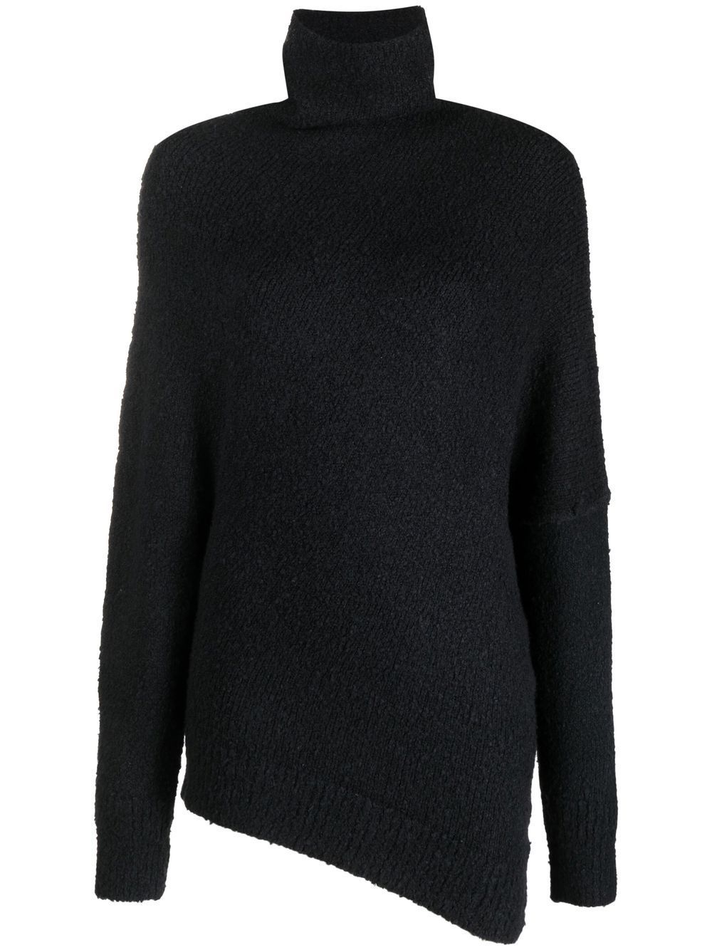 Proenza Schouler Fuzzy Boucle asymmetric sweater - Black von Proenza Schouler