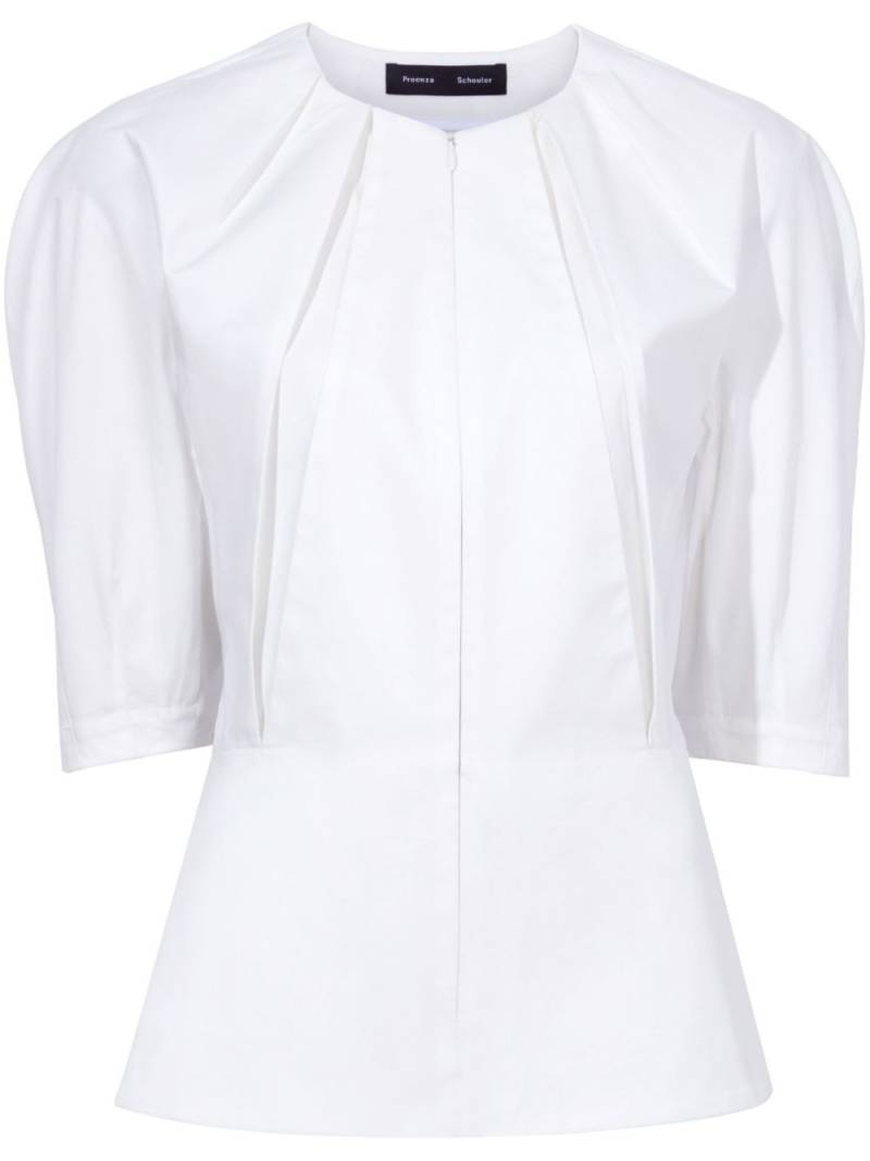 Proenza Schouler Georgia front-zip blouse - White von Proenza Schouler