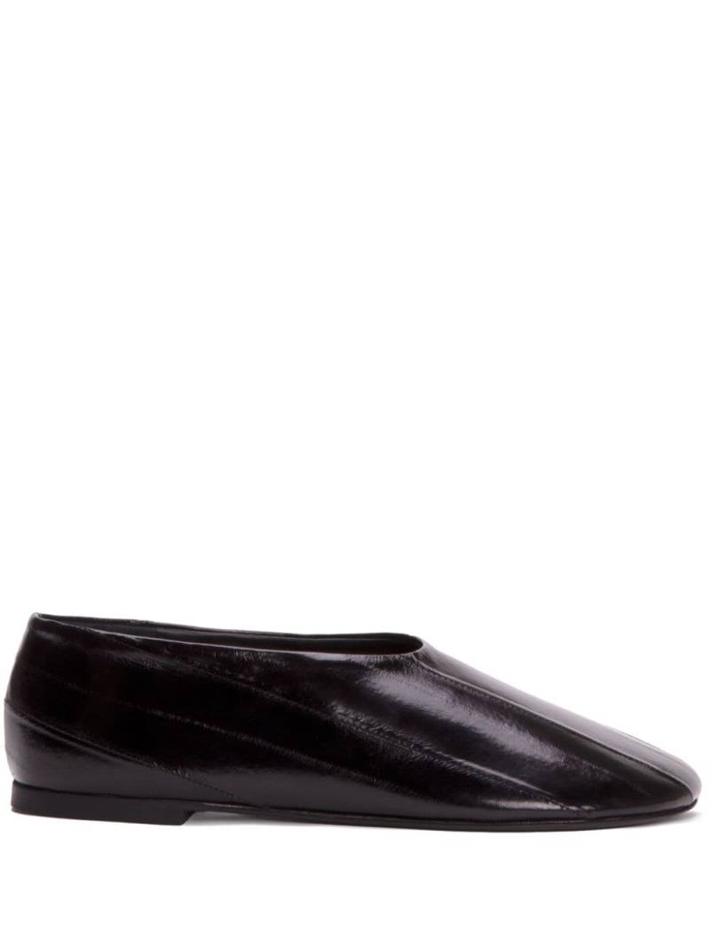 Proenza Schouler Glove eel-skin slippers - Black von Proenza Schouler