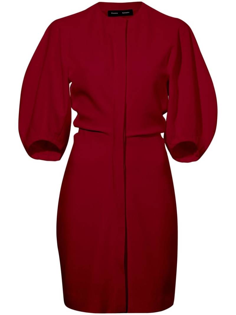 Proenza Schouler Goldie puff-sleeve minidress - Red von Proenza Schouler