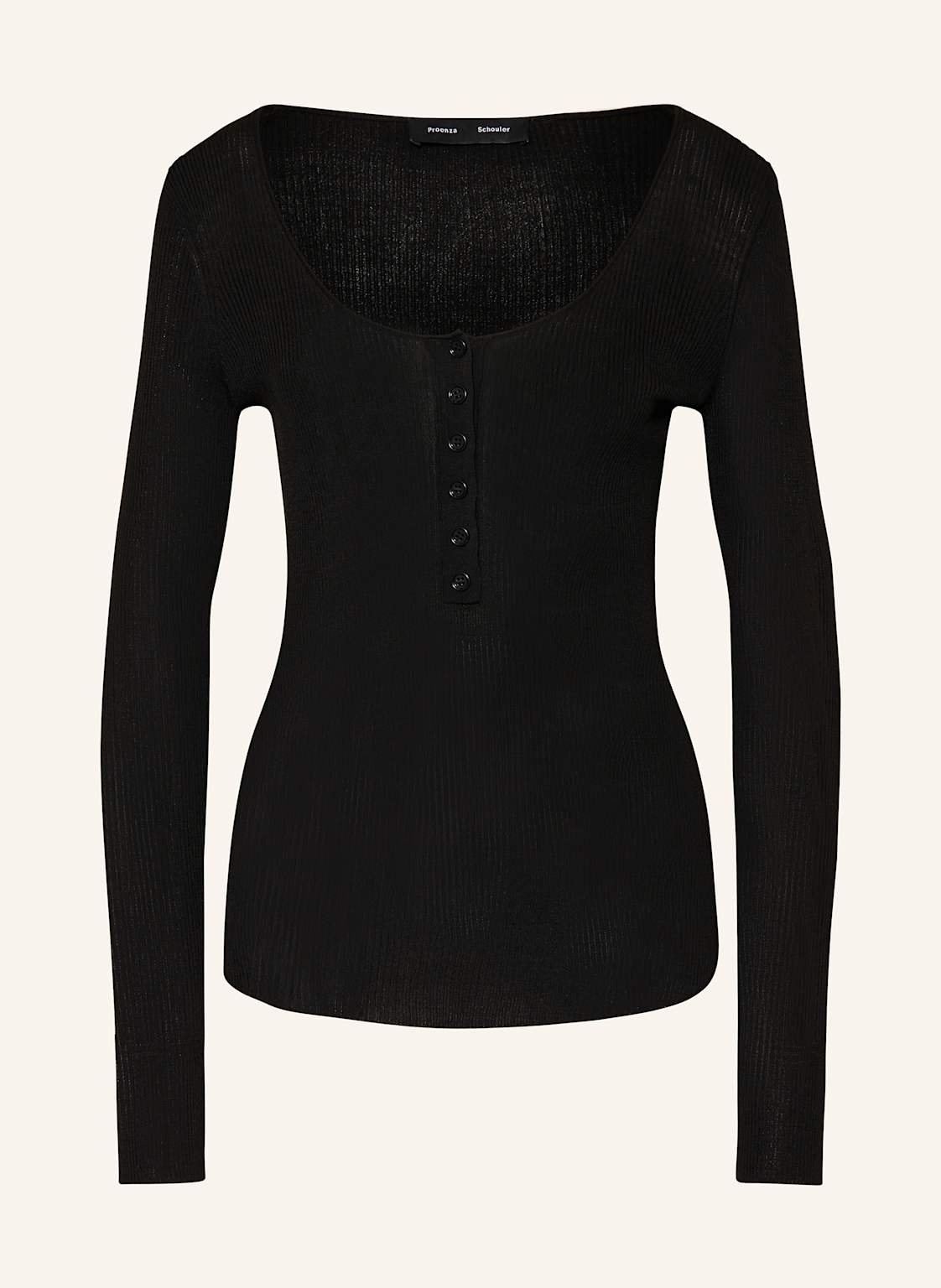 Proenza Schouler Henley-Shirt Boyd schwarz von Proenza Schouler