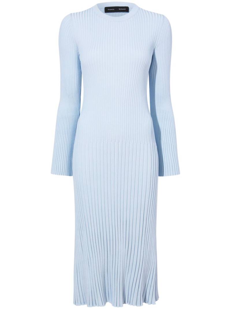 Proenza Schouler Kenna midi dress - Blue von Proenza Schouler