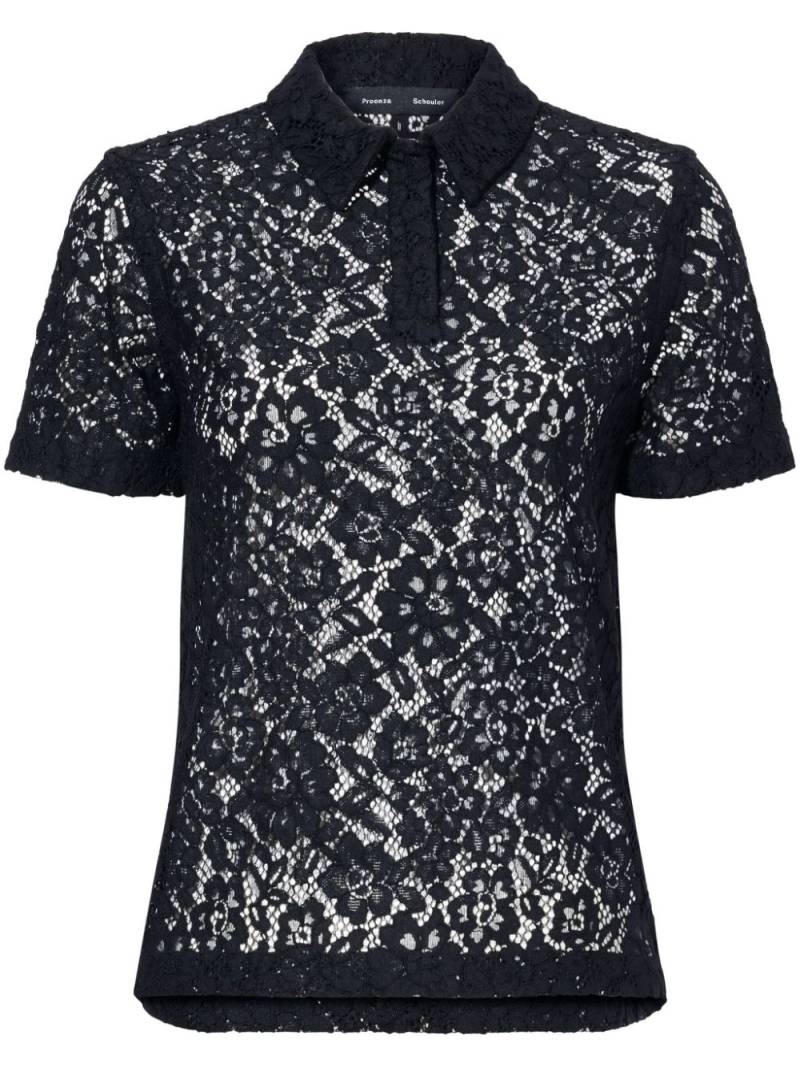 Proenza Schouler Kennedy polo top - Black von Proenza Schouler