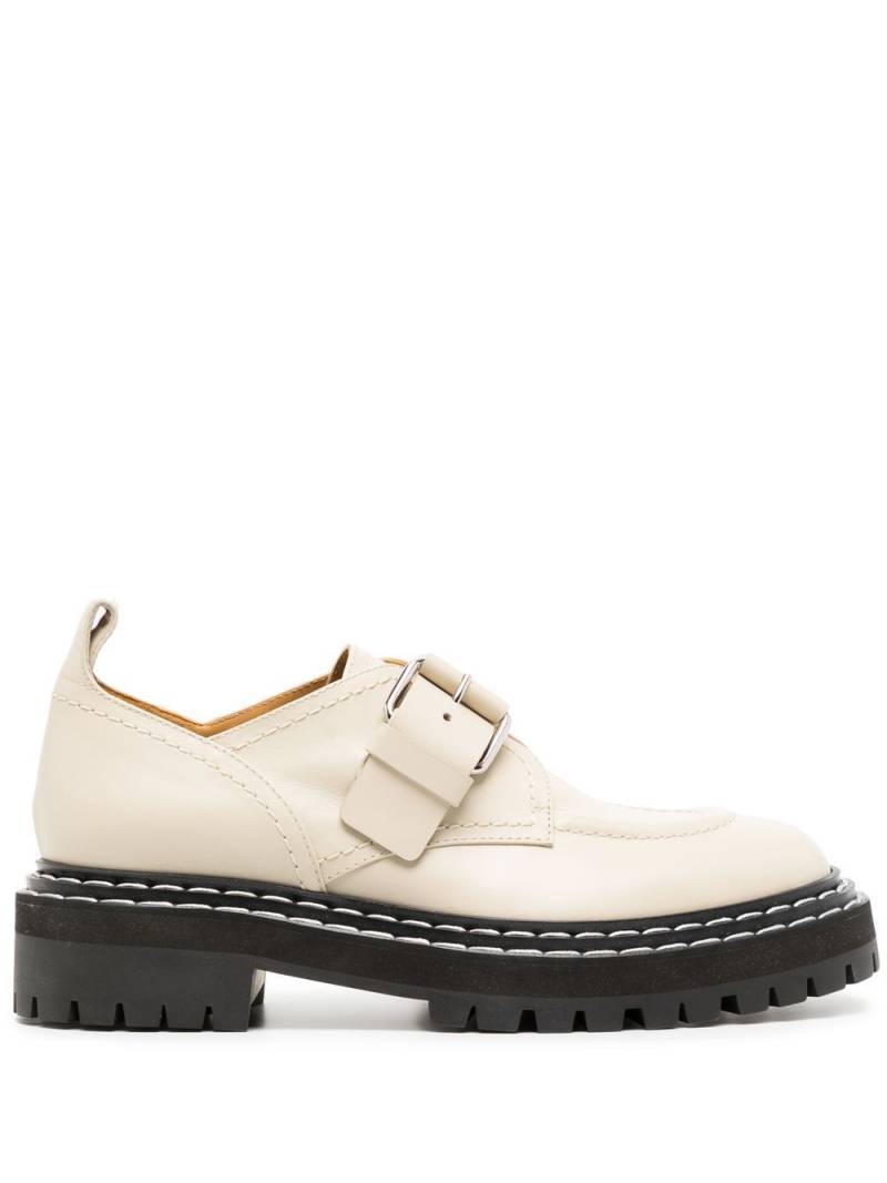 Proenza Schouler lug-sole buckled oxfords - White von Proenza Schouler