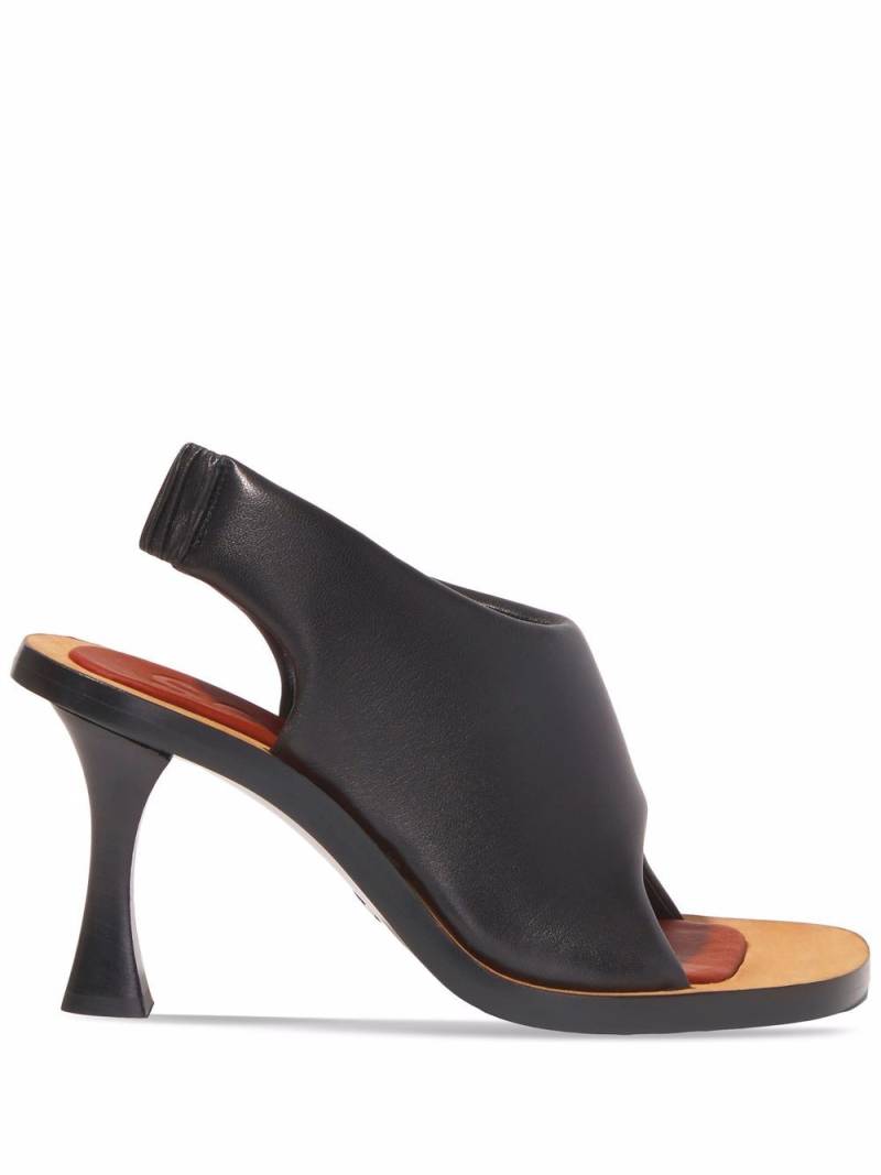 Proenza Schouler Ledge sculpted-heel slide sandals - Black von Proenza Schouler