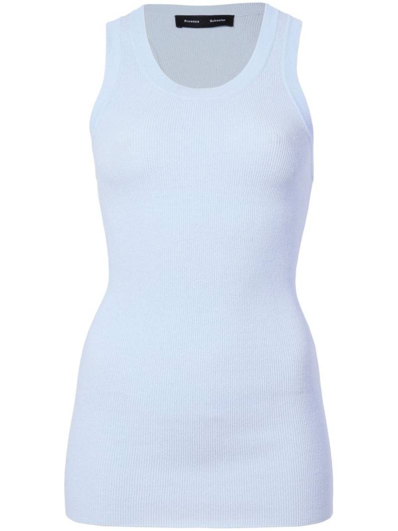 Proenza Schouler Matte knitted tank top - Blue von Proenza Schouler