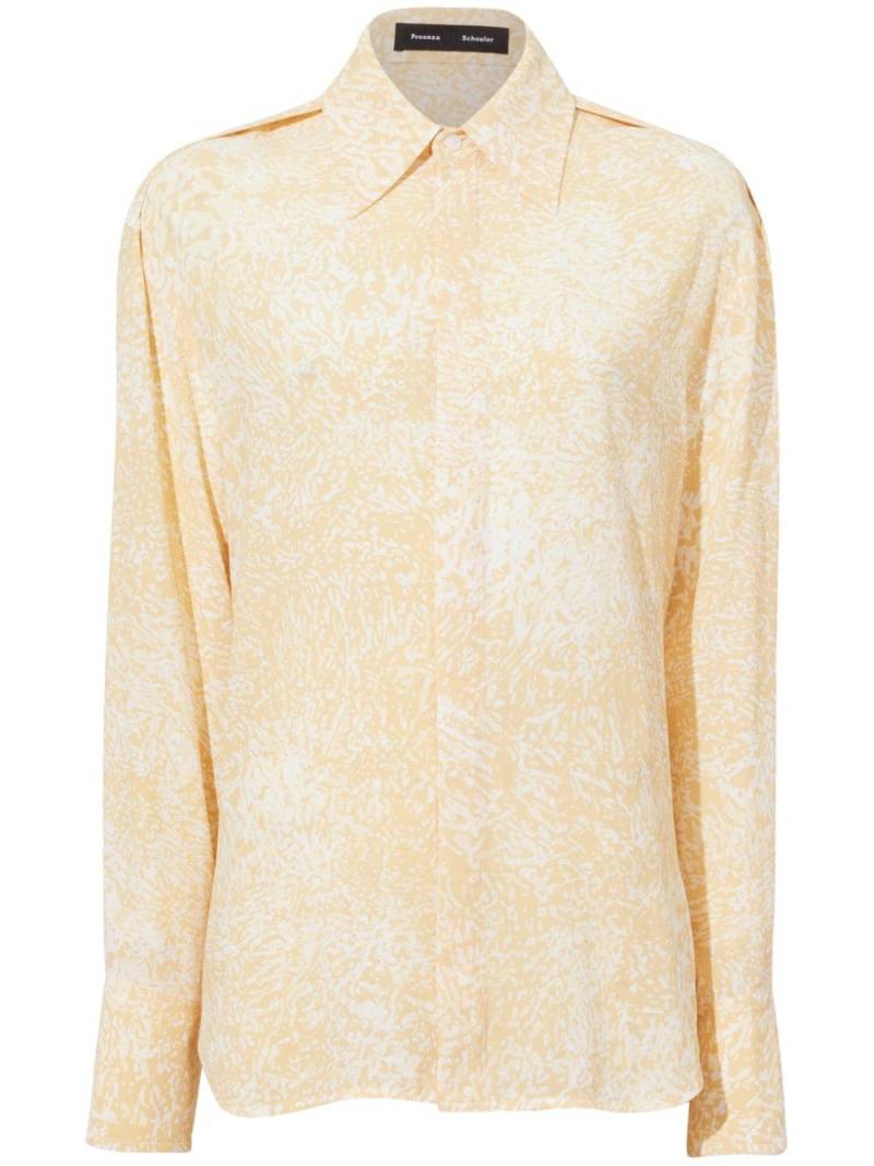 Proenza Schouler Norman abstract-pattern shirt - Yellow von Proenza Schouler