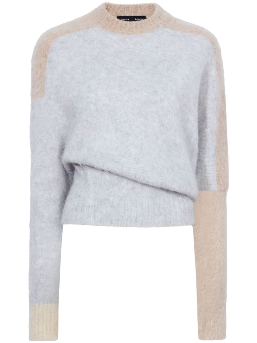 Proenza Schouler Patti colour-block brushed jumper - Grey von Proenza Schouler