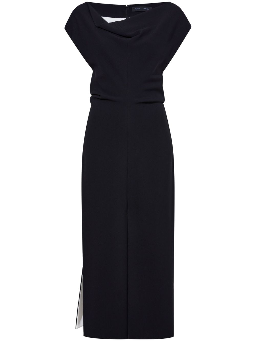 Proenza Schouler Rosa cowl-neck crepe maxi dress - Black von Proenza Schouler