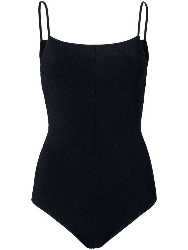 Proenza Schouler Serena knitted silk bodysuit - Black von Proenza Schouler