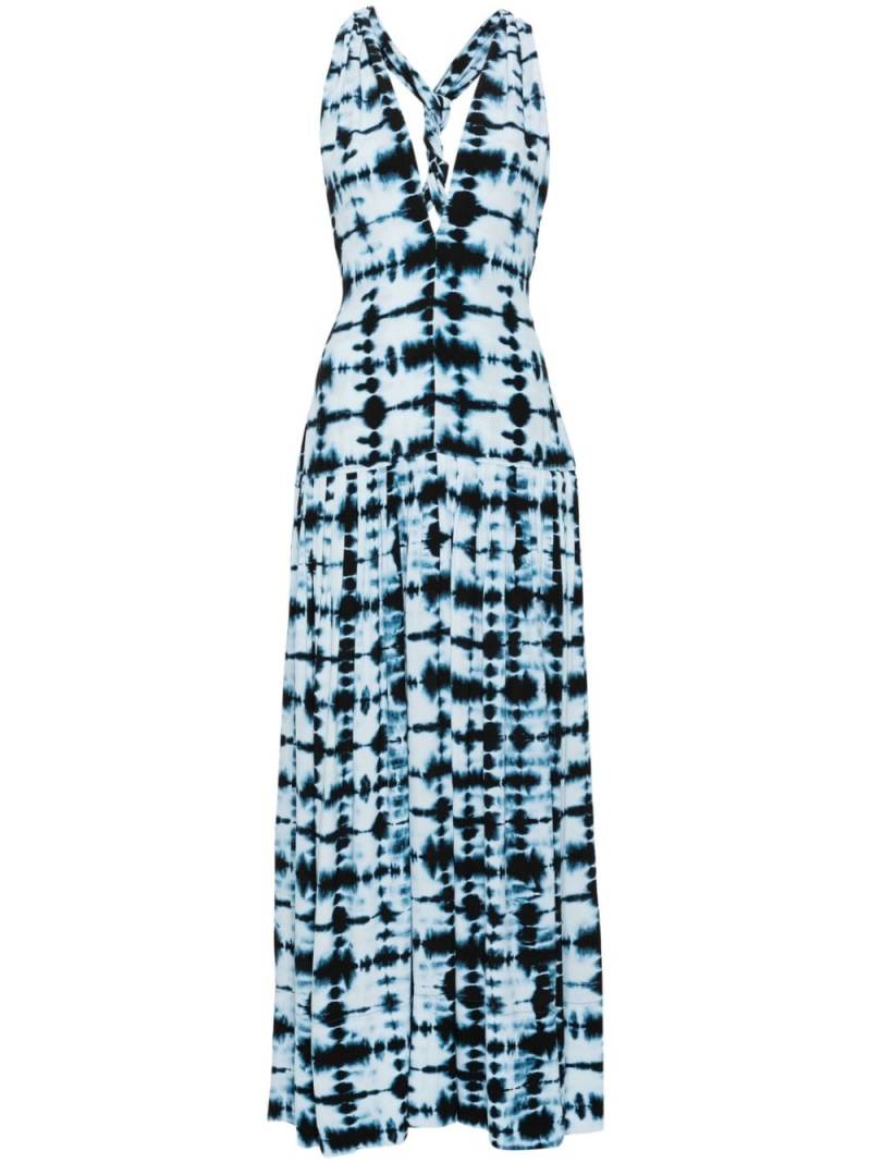 Proenza Schouler Simone tie-dye midi dress - Blue von Proenza Schouler