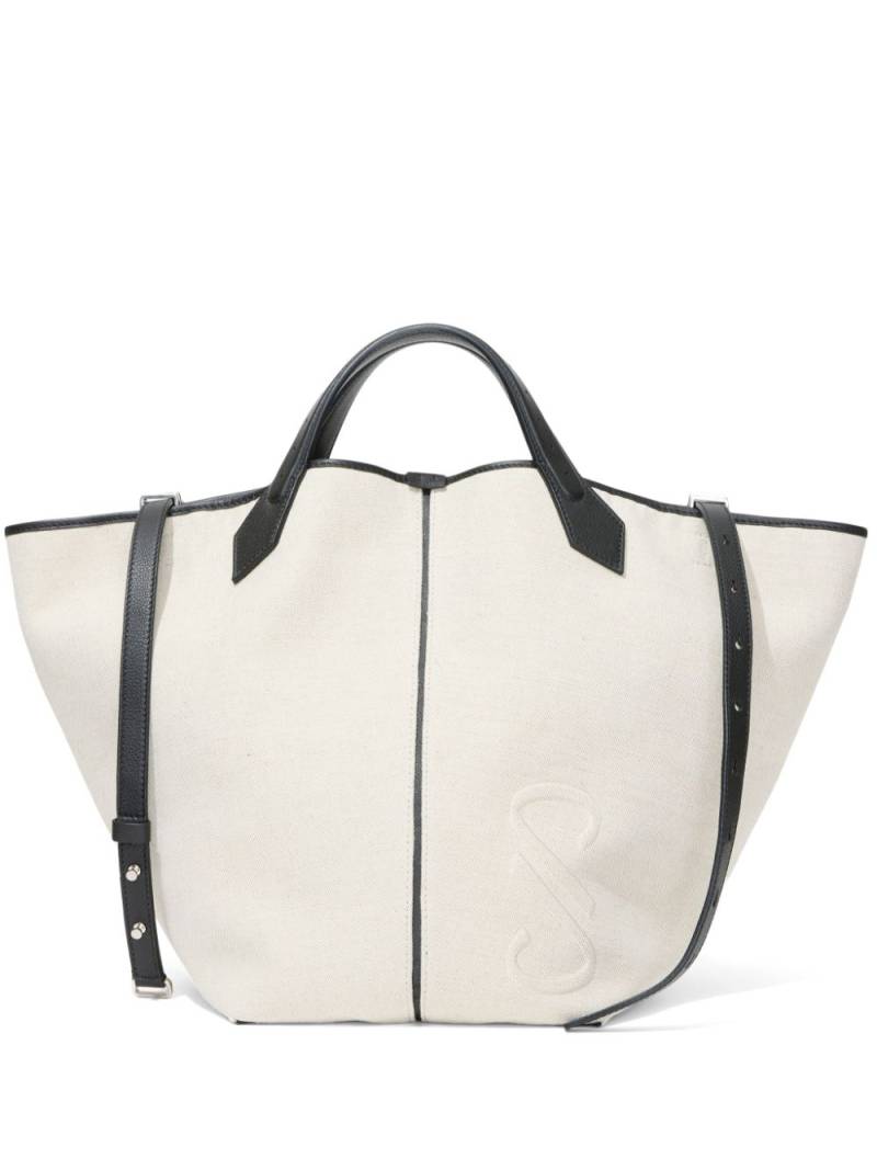 Proenza Schouler XL PS1 canvas tote bag - White von Proenza Schouler