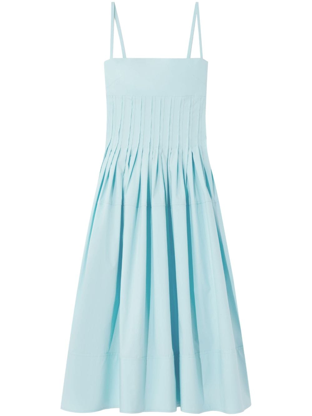 Proenza Schouler bustier-style cotton-blend dress - Blue von Proenza Schouler