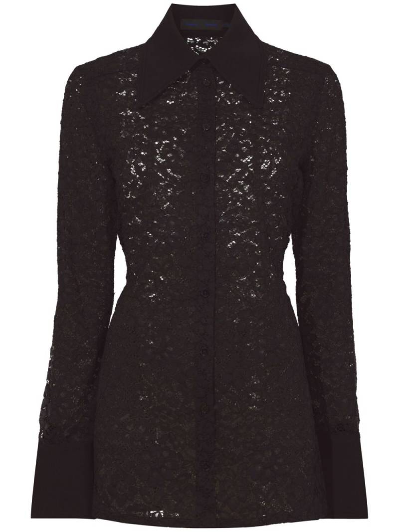 Proenza Schouler floral lace shirt - Black von Proenza Schouler