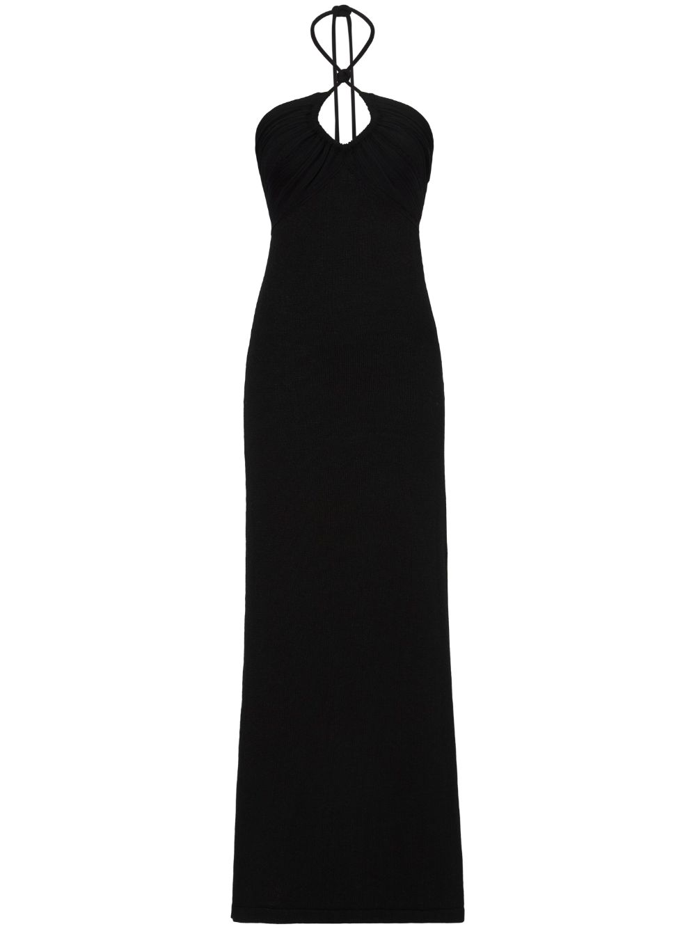 Proenza Schouler halterneck knitted maxi dress - Black von Proenza Schouler