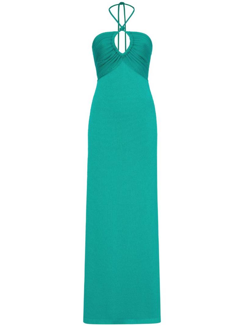 Proenza Schouler halterneck knitted maxi dress - Green von Proenza Schouler