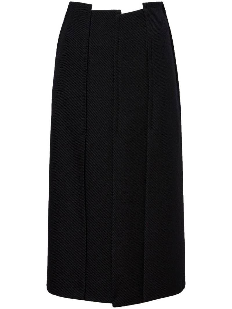 Proenza Schouler high-waist twill midi skirt - Black von Proenza Schouler