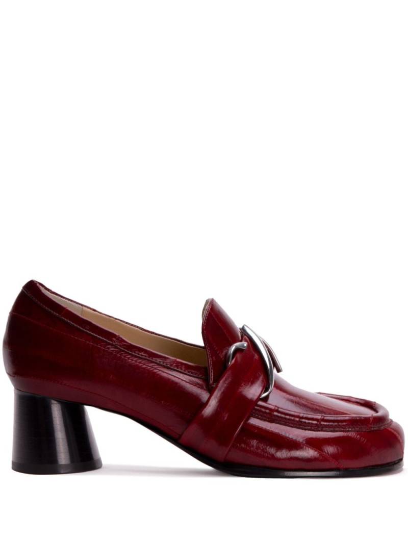 Proenza Schouler logo plaque high-heeled loafers - Red von Proenza Schouler