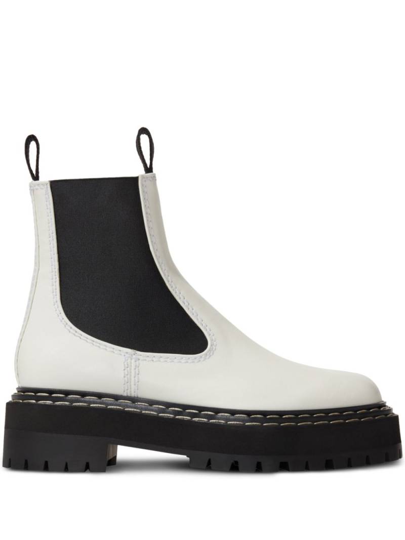 Proenza Schouler lug sole leather Chelsea boots - Neutrals von Proenza Schouler