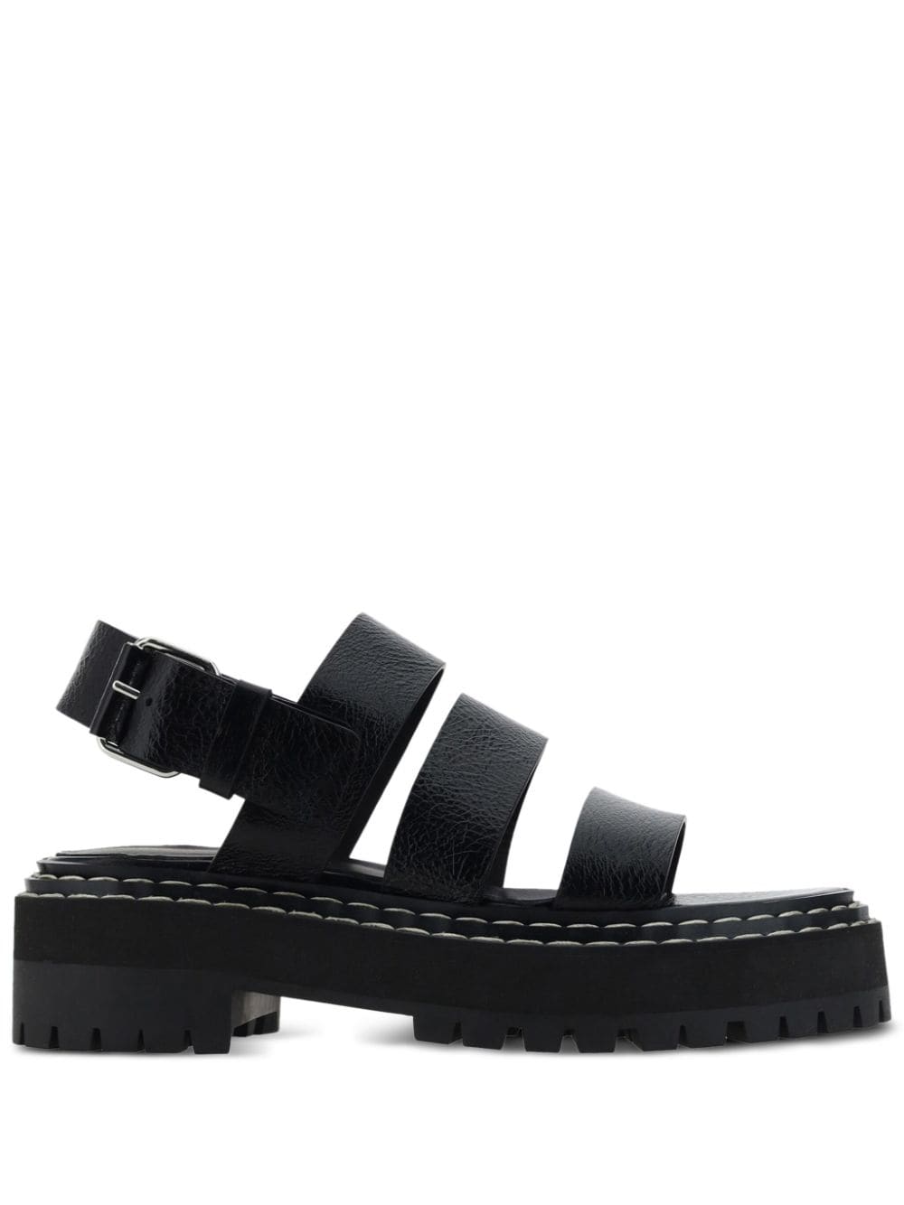 Proenza Schouler lug-sole leather sandals - Black von Proenza Schouler