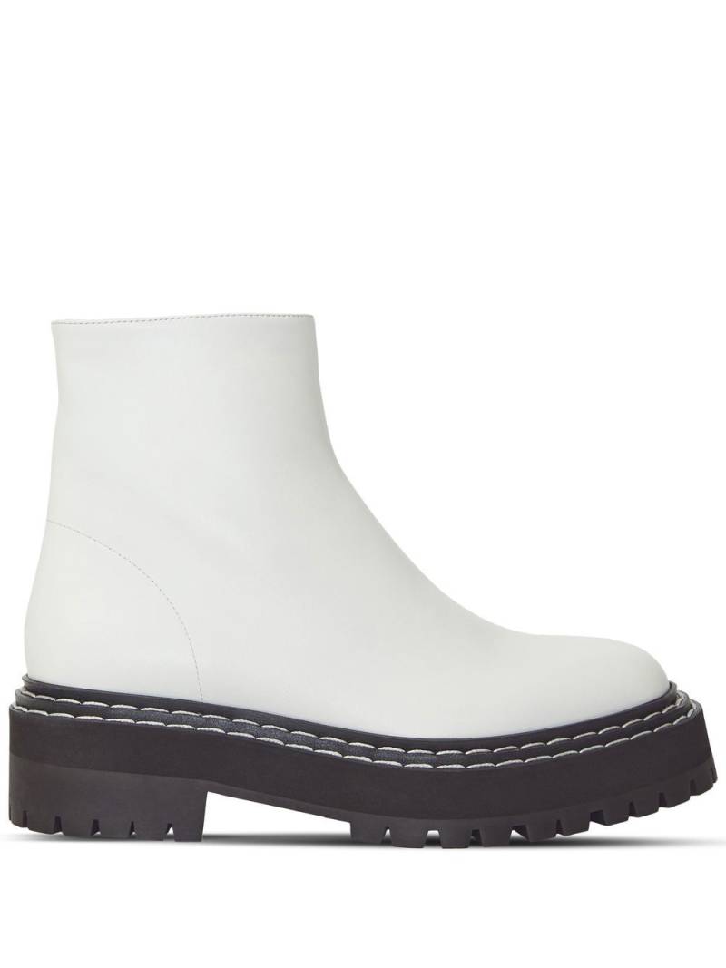 Proenza Schouler lug sole platform boots - White von Proenza Schouler