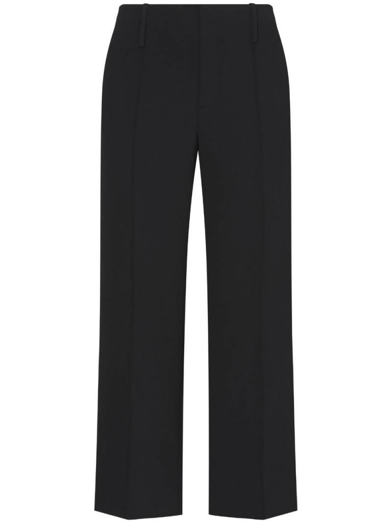 Proenza Schouler mid-rise crepe cropped trousers - Black von Proenza Schouler